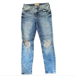 Free People Destructed Skinny Jeans